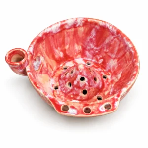 Side Tab Ceramic Berry Rinsing Bowl