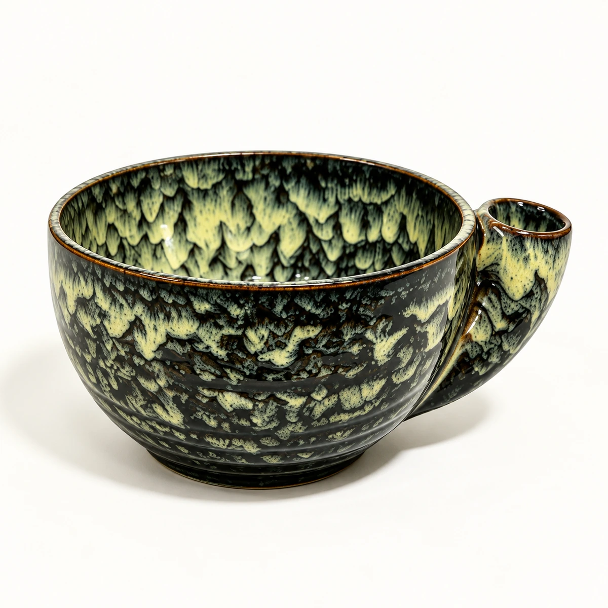 Crackle Glaze Ceramic Berry Rinsing Bowl - Image 2