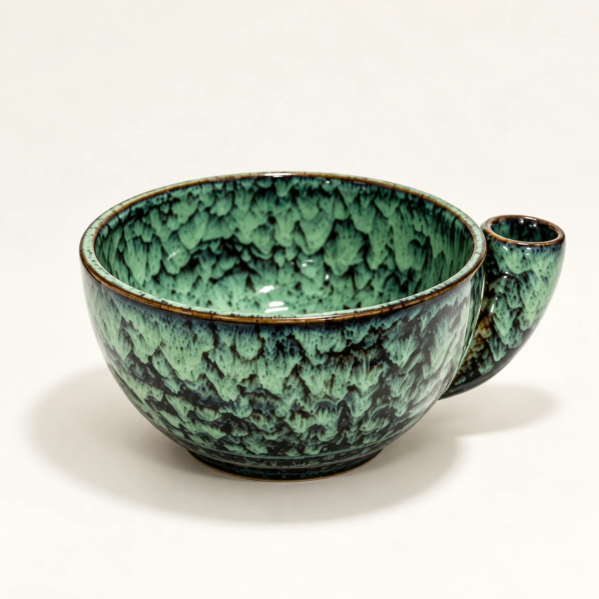 Crackle Glaze Ceramic Berry Rinsing Bowl - Image 4