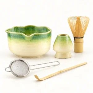 Wavy Rim Matcha Set – 5-Piece
