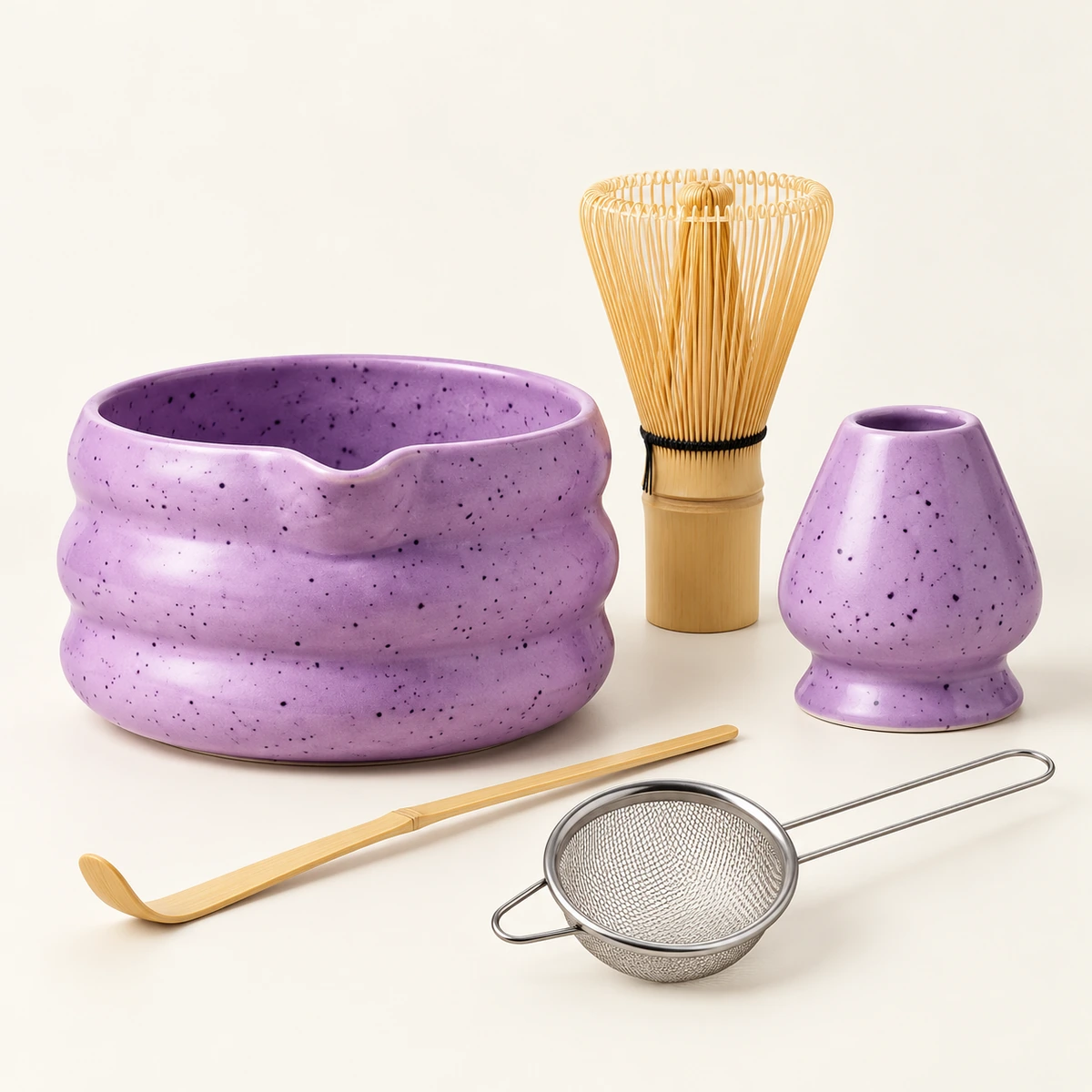 Soft Ribbed Matcha Set – 5-Piece - Image 3