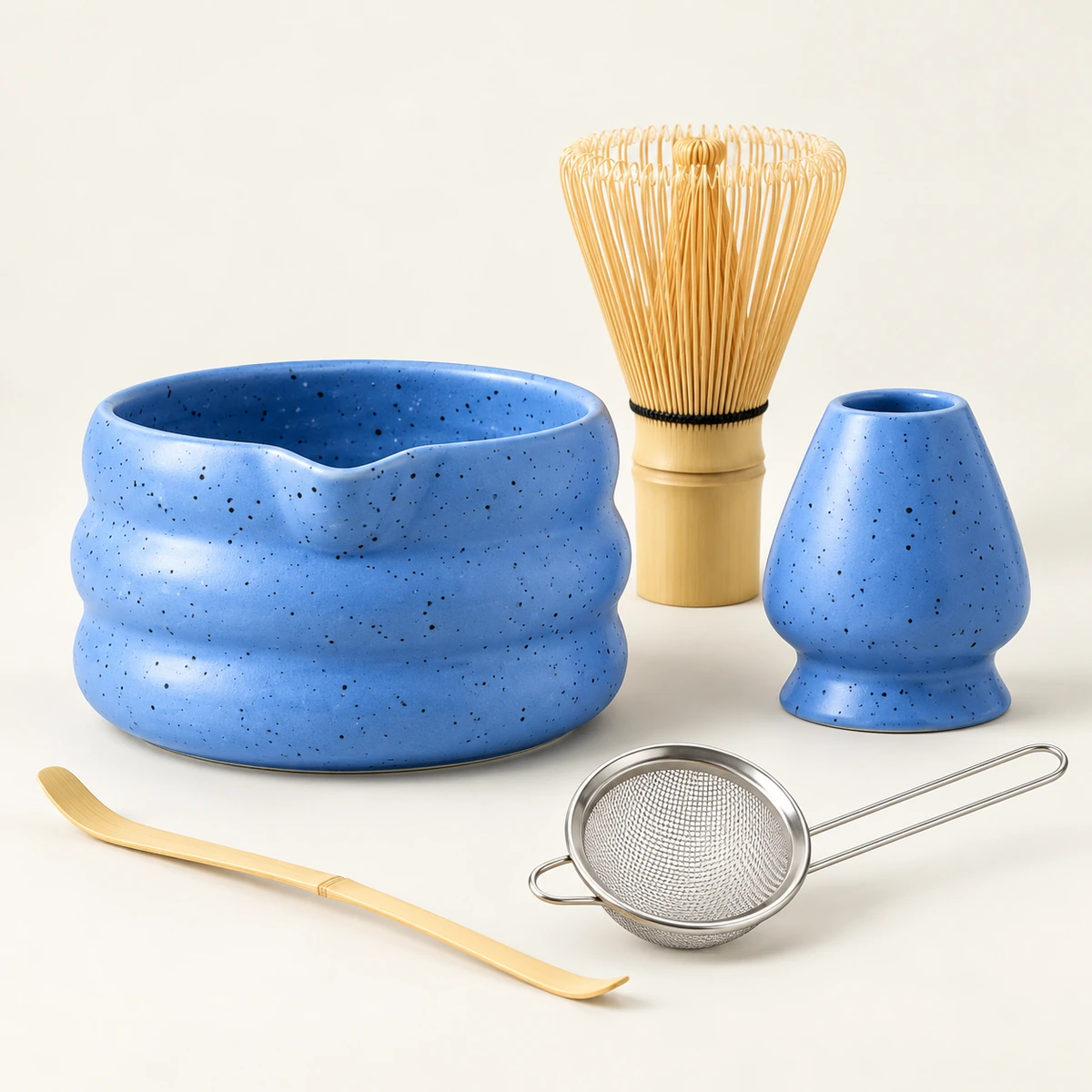 Soft Ribbed Matcha Set – 5-Piece - Image 4
