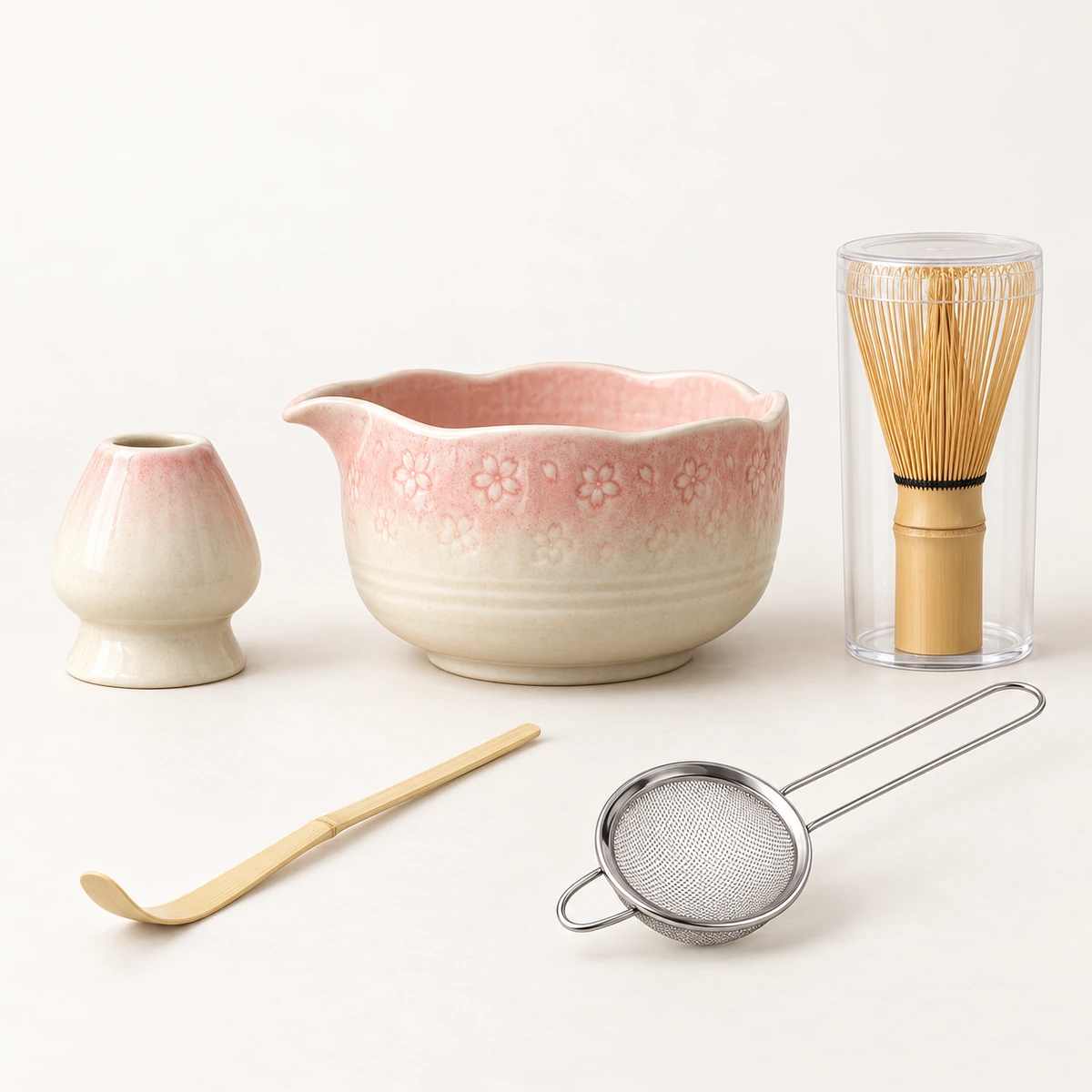 Sakura Blossom Matcha Set – 5-Piece - Image 2