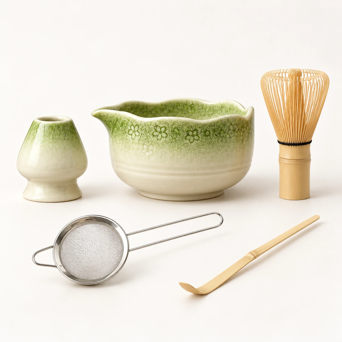 Sakura Blossom Matcha Set – 5-Piece - Image 3