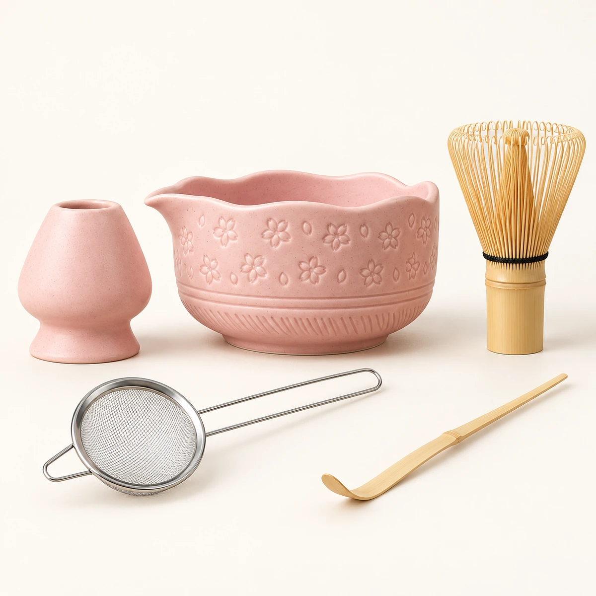 Sakura Blossom Matcha Set – 5-Piece - Image 4