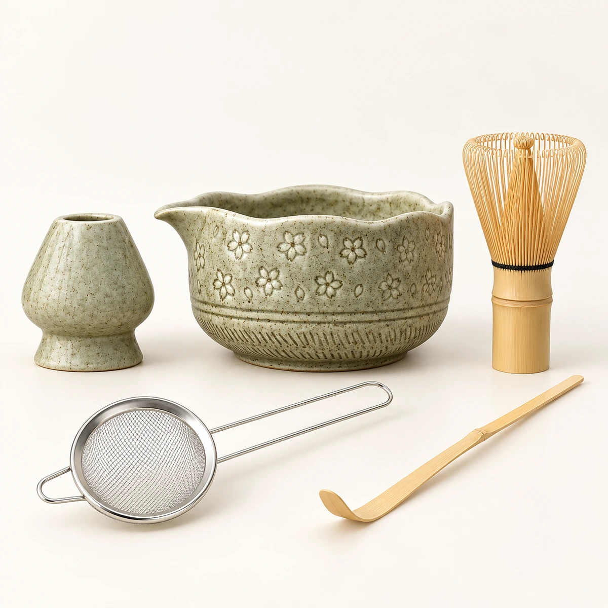 Sakura Blossom Matcha Set – 5-Piece - Image 5