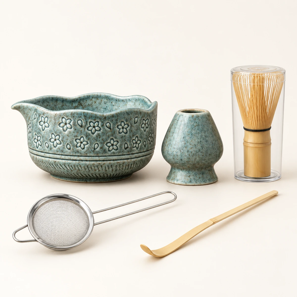 Sakura Blossom Matcha Set – 5-Piece - Image 6