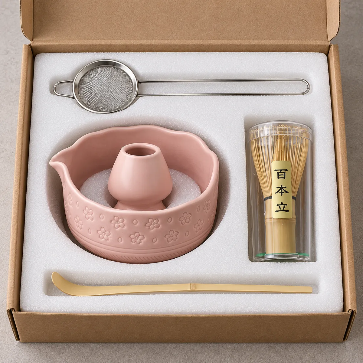 Sakura Blossom Matcha Set – 5-Piece - Image 7