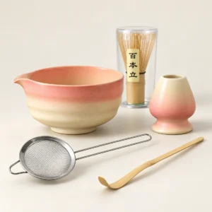 Gradient Ribbed Matcha Set – 5-Piece