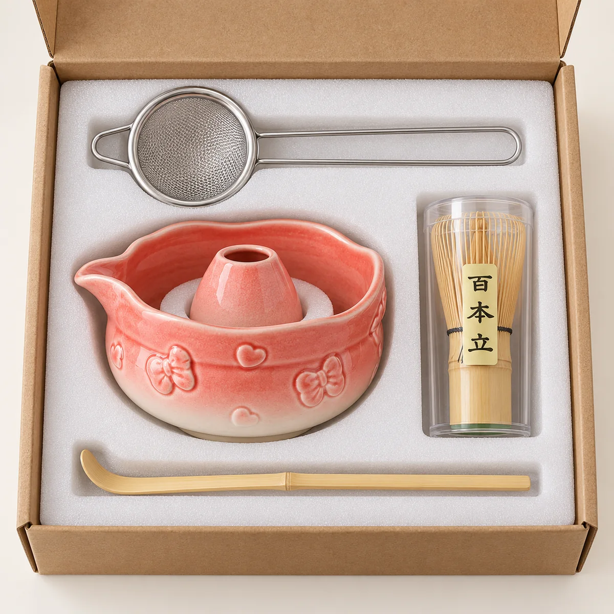 Bow and Heart Matcha Set – 5-Piece - Image 6