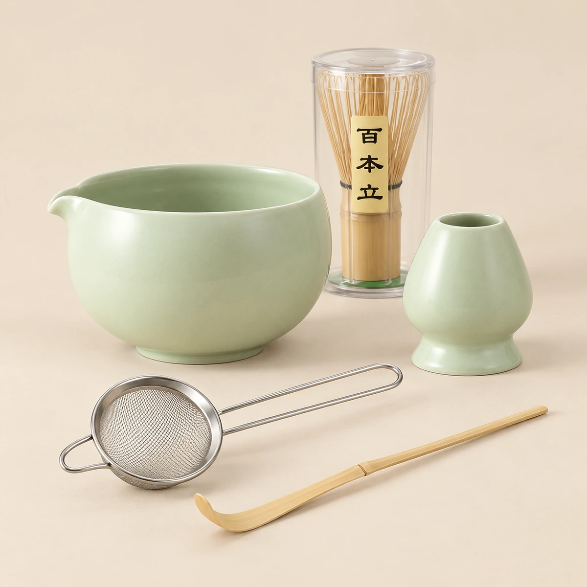 Round Belly Matcha Set – 5-Piece - Image 5