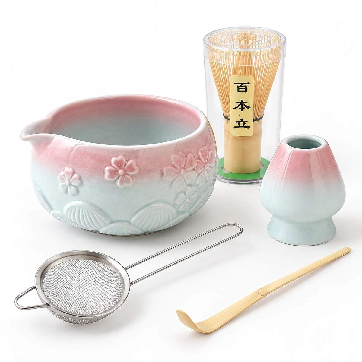 Sakura Relief Matcha Set – 5-Piece - Image 3