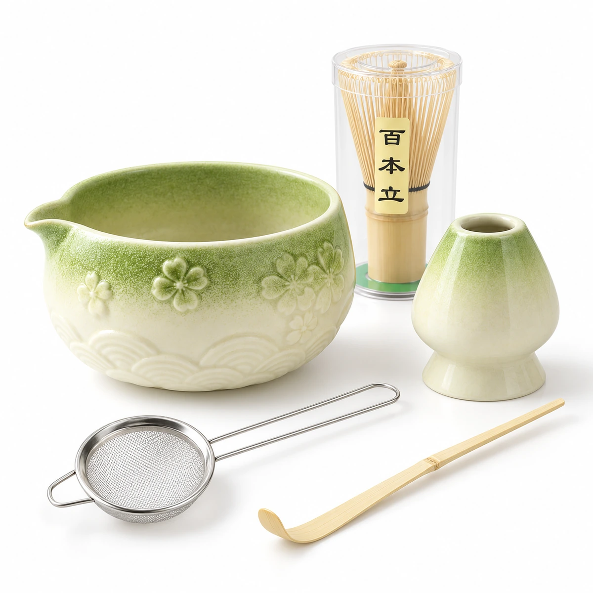 Sakura Relief Matcha Set – 5-Piece - Image 4
