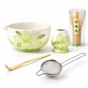 Botanical Art Matcha Set – 5-Piece
