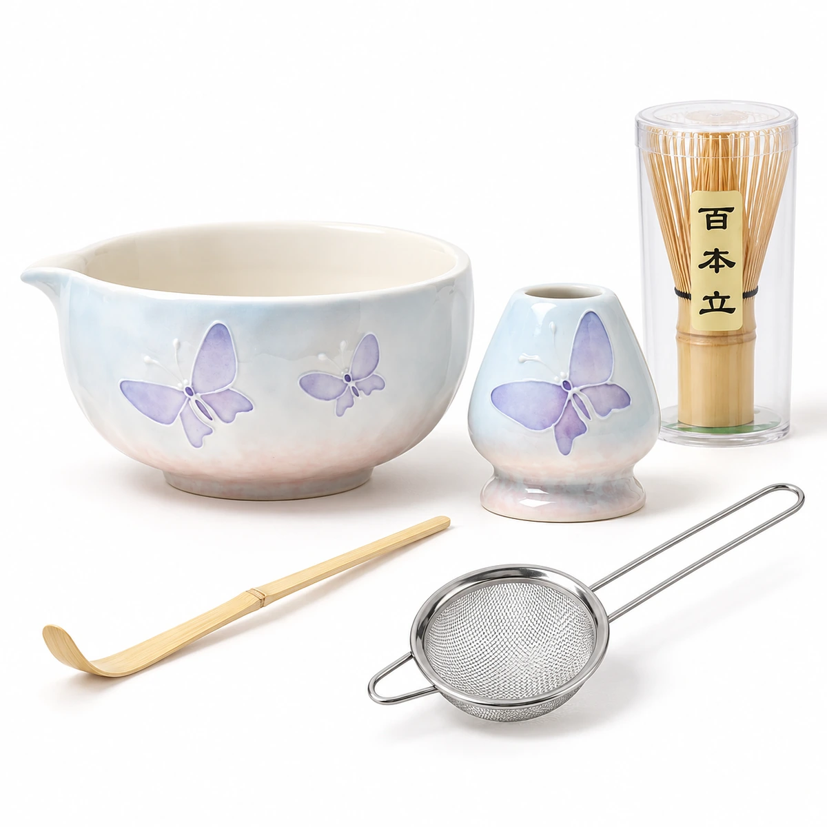 Botanical Art Matcha Set – 5-Piece - Image 2