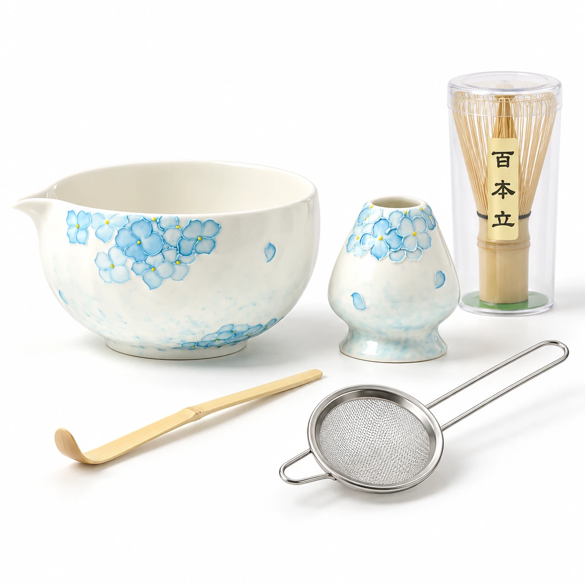 Botanical Art Matcha Set – 5-Piece - Image 4