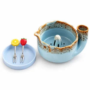 Ceramic Fruit Rinsing Bowl Set
