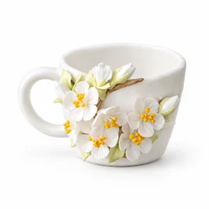 Handcrafted Floral Ceramic Mug